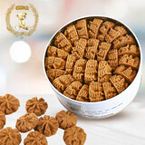 聪明小熊香港珍妮咖啡花手工曲奇饼干640g礼盒装进口休闲食品源头直发