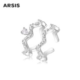 Arsis粼境波光套戒指女原创设计食指戒开口戒百搭送女友生日礼物