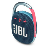 JBL CLIP4 无线音乐盒四代 蓝牙便携音箱低音炮 户外音箱 迷你音响 IP67防尘防水 一体式 蓝拼粉