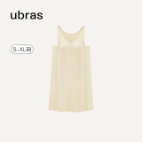 ubras【特卖】云棉背心裙女睡衣女连衣裙透气睡裙家居服 【经典款】奶酪黄色-带杯 M