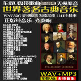 世界古典音乐名人会名曲音乐交响乐贝多芬莫扎特肖邦WAV无损MP3音频发烧汽车载影音乐u盘 310首世界古典音乐经典名曲汽车载影音u盘