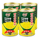 甘竹牌 甜玉米粒罐头玉米即食甜玉米粒 玉米烙 烘焙原料材料 4罐装