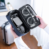 SANWA SUPPLY旅行便携包 数据线电源线收纳包 充电器数码配件整理袋