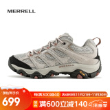 迈乐（Merrell）官方店男女款户外登山徒步鞋减震MOAB 3迈越者轻量防滑耐磨透气 J036346米白（女款） 36