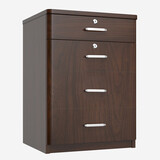 虎牌保密柜云智能手机远程警报床头柜文件柜60.5cm胡桃色