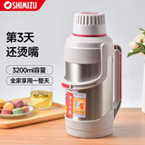 清水（SHIMIZU） 暖瓶热水瓶家用玻璃内胆保温瓶不锈钢大容量SM-3331/3341 SM-3341-320-3.2L