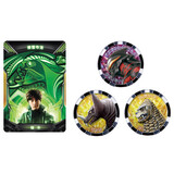 万代（BANDAI）中文版 泽塔奥特曼系列 升华器 变身器 奥特勋章 儿童玩具 镝木卡牌与勋章套装 47622中文版