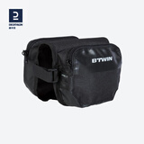 迪卡侬公路自行车前梁包自行车包马鞍包骑行装备手机包防水OVB2 黑色双侧包 1L