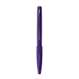 派通（Pentel）彩色软毛笔秀丽笔 弹性笔尖水性笔Touch手帐书信贺卡用 SES15C紫色/单支装