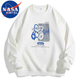 NASA MARVEL卫衣男秋冬季潮流打底衫休闲百搭宽松户外春款情侣装 白色 3XL