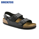 BIRKENSTOCK勃肯德国进口男女款时尚舒适百搭软木Milano系踝凉鞋 黑色-窄版34793 37