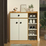 HMJIA鞋柜大容量储物柜多层防尘家用门口玄关一体入户收纳柜BOX3011X