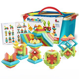 因儿乐（YINERLE TOYS）儿童玩具男孩女早教智力鲁班塔百变金字塔积木拼装宝宝生日礼物 【豪华版】45件套收纳桶套装