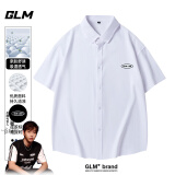 GLM衬衫男夏季短袖韩版宽松透气美式潮流百搭休闲半袖港风