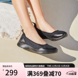 Skechers斯凯奇女鞋平底一脚蹬懒人鞋休闲鞋104199 BBK全黑色 37.5 