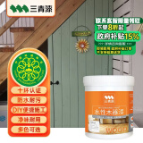 三青水性木器漆清漆家具翻新漆刷门窗衣柜油漆木用涂料 法式浅绿1KG