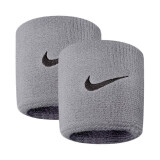 耐克（NIKE）护腕男女运动跑步吸汗擦汗腕带篮球羽毛球排球网球护手腕 灰色黑标 均码一对装