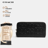 蔻驰（COACH）【品牌直供】男士长款钱包手拿包黑色CE551QBBK