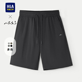 HLA海澜之家休闲短裤男25大码山不在高系带五分短裤夏季