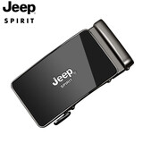JEEP SPIRIT吉普皮带扣头情人节合金男士腰带扣适配3.5cm商务休闲裤带卡扣 款019银色