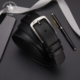 圣大保罗2025男士皮带男真皮针扣裤腰带细腻小牛皮腰带实用七夕情人节礼物