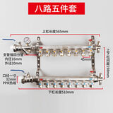 兴中德全铜一体家用地暖分水器地热家装地暖管地热管集分水器 8路套装分水器