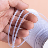 若轩细扁窄薄款松紧带高弹力裤子裤腰裤脚收口宽橡皮筋绳婴儿耐用伸缩 0.3cm宽 白色 10米长
