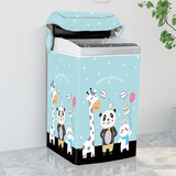 大笨牛海尔美的小天鹅松下波轮洗衣机罩上开盖全自动防水防晒防尘套盖布 HELLO熊 【升级高强度防水】10-12公斤