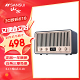 山水（SANSUI） 无线蓝牙音响大音量木质家用环绕立体卧室手机重低音炮HIFI家庭桌面电脑小音响 T25