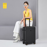 地平线8号（LEVEL8）行李箱旅行箱登机箱德国PC箱体男女拉杆箱 24英寸-需托运 幻影黑