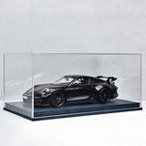 中精质造保时捷911车模合金仿真gt3rs赛车汽车模型收藏摆件男孩儿童玩具车 保时捷911GT3黑武士【带底座】