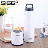 希格（SIGG）SIGG不锈钢真空双层保温杯大容量户外运动暖水杯保温瓶 750ML白色瓶+瓶套