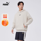 彪马（PUMA）加绒秋冬卫衣套头衫男女情侣长袖运动休闲连帽上衣534364 仙人掌色-41 XS (165/88A)