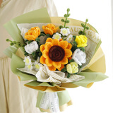 木丁丁 手工diy材料包向日葵扭扭棒花束自制编织送闺蜜女友创意礼物 材料包-向日葵混搭