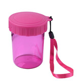 思美客持器收纳盒 牙套盒子不漏水 保持器收纳杯 随身便携清洗盒磨 矫正器浸泡盒 （莲瓣红）