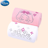 迪士尼儿童袜子白色打底裤春秋长筒丝袜女童连裤袜宝宝打底袜舞蹈袜 SP31203白+粉（烫钻） L码