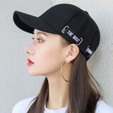 莱维森  帽子男潮流百搭户外棒球帽学生情侣帽女时尚简约太阳帽防晒鸭舌帽新品四季钓鱼遮阳帽 黑色（穿带） 可调节