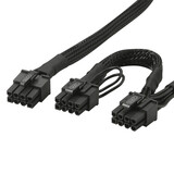 尘土 适用海盗船电源RM1000X模组线 显卡 模组线 GPU 8P模块线 6+2显卡电源线 电脑主板模块显卡钱 8P转显卡供电 双6+2P  60CM