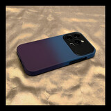鉴百伊 渐变双色二合一适用苹果14手机壳iphone15promax肤感个性13全包防摔12硅胶情侣 【渐层蓝紫】 iPhone 14 Pro