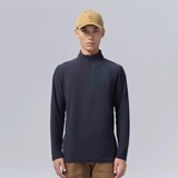 FJALLRAVEN北极狐秋冬男运动半高领保暖户外休闲衣套头打底衫抓绒衣04222175 555暗海蓝 AL
