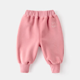 嘟嘟家童装宝宝裤子秋冬款儿童婴儿大PP裤男童棉裤女童加绒裤冬装 粉色 80