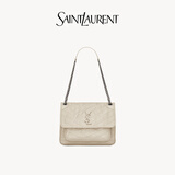 YSL圣罗兰 女士NIKI中号复古皮革手袋 复古白 U