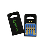Ecojoy艺享ECOJOY U盘 USB2.0 无铁无磁塑料优盘 超薄迷你 便携 小 车载音箱办公车间隐藏 USB3.0短版有孔黑 64GB