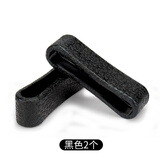 腰带尾部固定环皮带圈圈环圈耐用套圈套环配件皮环扣戒子裤带男士ff 黑色（2个）