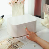 神指宝盒首饰盒收纳盒带锁黄金首饰耳环项链送女友黄金珠宝密码指纹收纳盒 告白气球礼箱款-新版