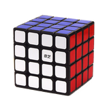 奇艺 彩色魔方3阶勇士S 顺滑专业比赛实色三阶魔方儿童学生玩具礼物 启源W2贴纸黑4阶 含教程