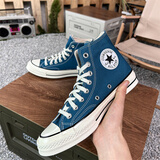 匡威（Converse）男鞋女鞋 1970s秋上新经典透气休闲鞋轻便复古情侣帆布鞋 1970s/高帮系带/天蓝色 37