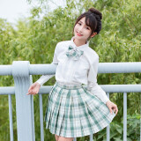 圣洛锋 原创JK制服百褶裙女银线格裙套装全套少女学生日系学院风 绿野仙踪（45CM长袖套装） M 腰围（64-68）