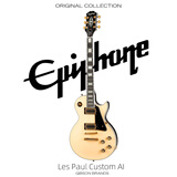 epiphone电吉他Les Paul Custom Blackback AI 淡雅米色易普锋
