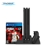 DOBE PS4 Pro/slim游戏机散热底座支架 小风扇碟架PS4手柄充电器座充 PS4 Slim/Pro通用散热风扇碟架+手柄双充